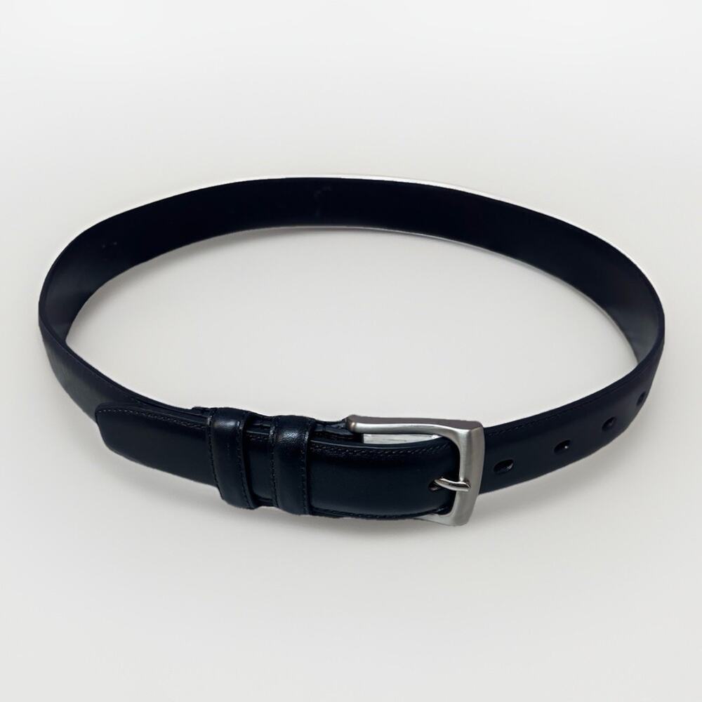Ping Leather Golf Belt Mens 32 Black Silver Buckle Dress Casual Performance